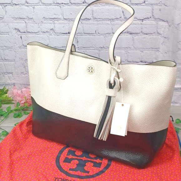 Tory Burch Perry Colorblock Tote NWT - Picture 1 of 7